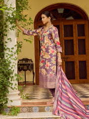 Banarasi Embroidery Kurta With Pants & Dupatta