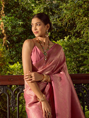 Zari Jaal Woven Banarasi Saree