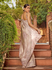 Sequins Embroidered Banarasi Saree