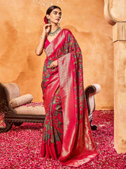 Woven Sequence Art Silk Saree