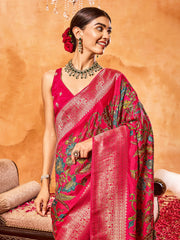 Woven Sequence Art Silk Saree