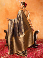 Zari Jaal Crepe Saree