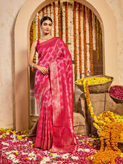 Zari Jaal Dola Handloom Saree