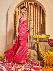 Zari Jaal Dola Handloom Saree