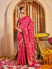 Zari Jaal Dola Handloom Saree