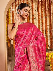 Zari Jaal Dola Handloom Saree