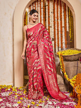 Zari Jaal Woven Satin Saree