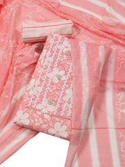 Digital Printed Cotton Blend Unstitched Suit With Dupatta