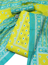 Digital Printed Cotton Blend Unstitched Suit With Dupatta