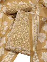 Digital Printed Cotton Blend Unstitched Suit With Dupatta