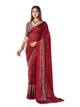 Floral Printed Georgette Saree