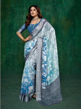 Abstract Print Georgette Saree