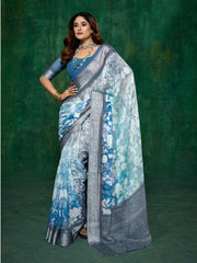Abstract Print Georgette Saree