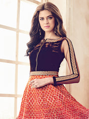 Print & Embroidary Art Silk , Semi Stitched Suit