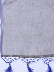 Neck Embroidered Tissue Unstitched Suit With Dupatta