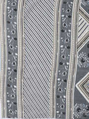 Neck Patti Cotton Blend Unstitched Suit With Dupatta