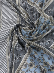 Neck Patti Cotton Blend Unstitched Suit With Dupatta