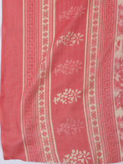 Neck Patti Cotton Blend Unstitched Suit With Dupatta