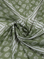 Neck Patti Cotton Blend Unstitched Suit With Dupatta