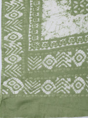 Printed Cotton Blend Unstitched Suit With Dupatta