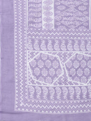 Neck Patti Cotton Blend Unstitched Suit With Dupatta