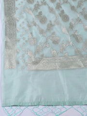 Woven Chanderi Unstitched Suit With Dupatta