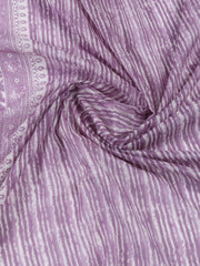 Printed Cotton Blend Unstitched Suit With Dupatta