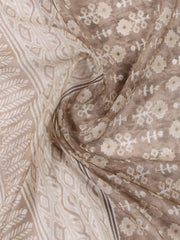 Neck Patti Cotton Blend Unstitched Suit With Dupatta