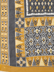 Neck Patti Cotton Blend Unstitched Suit With Dupatta