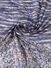 Printed Chanderi Unstitched Suit Piece With Dupatta