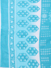 Neck Patti Cotton Blend Unstitched Suit With Dupatta