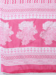 Printed Cotton Blend Unstitched Suit With Dupatta