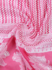 Printed Cotton Blend Unstitched Suit With Dupatta