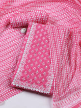 Printed Cotton Blend Unstitched Suit With Dupatta