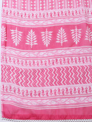 Printed Cotton Blend Unstitched Suit With Dupatta