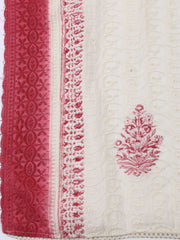 Neck Patti Cotton BlendUnstitched Suit Dupatta