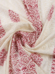 Neck Patti Cotton BlendUnstitched Suit Dupatta