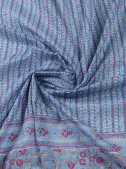 Printed Cotton Blend Unstitched Suit Piece With Dupatta