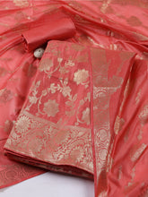 Woven Chanderi Unstitched Suit With Dupatta