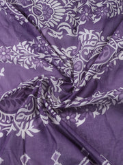 Printed Cotton Blend Unstitched Suit With Dupatta