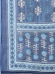 Printed Chanderi Unstitched Suit With Dupatta