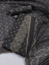 Printed Cotton Blend Unstitched Suit With Dupatta