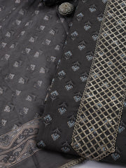 Printed Cotton Blend Unstitched Suit With Dupatta