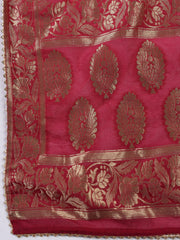 Woven Chanderi Unstitched Suit Piece With Dupatta