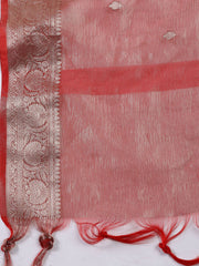 Neck Embroidered Tissue Unstitched Suit Piece With Dupatta