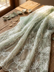 Printed Cotton Blend Unstitched Suit With Pant & Dupatta