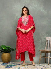 Printed Crepe Kurta With pants