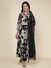 Printed Cotton Blend Kurta With Pants & Dupatta
