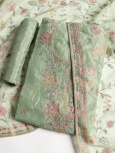 Embroidered Tissue Unstitched Suit With Dupatta