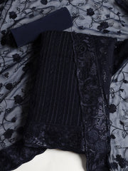 Resham Jaal Chiffon Unstitched Suit With Dupatta